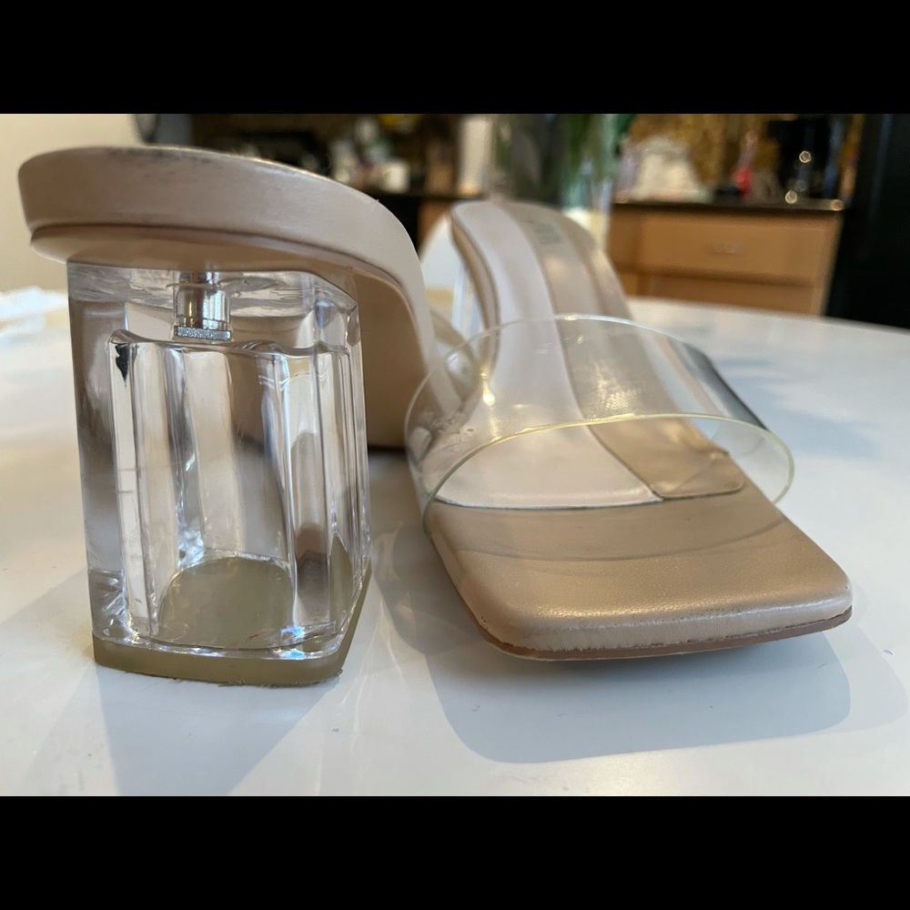 Zara vinyl mules